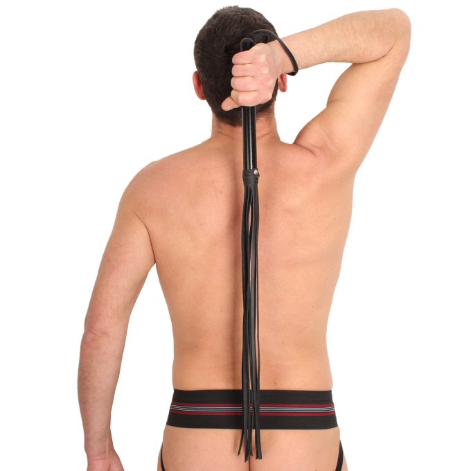 MARTINET BRINS EN CUIR/BOIS - 75cm