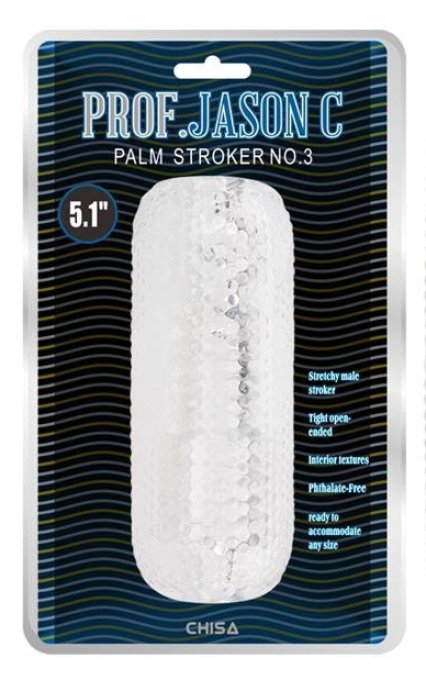 Gaine de masturbation Palm Stroker N°3 - 12.5cm transparente