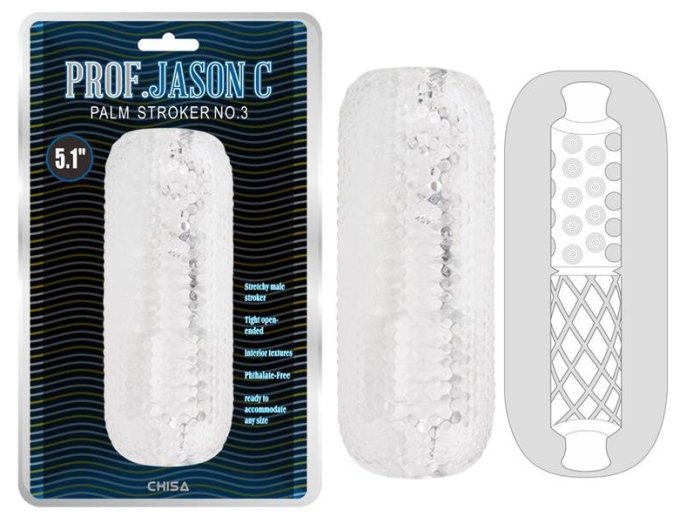 Gaine de masturbation Palm Stroker N°3 - 12.5cm transparente