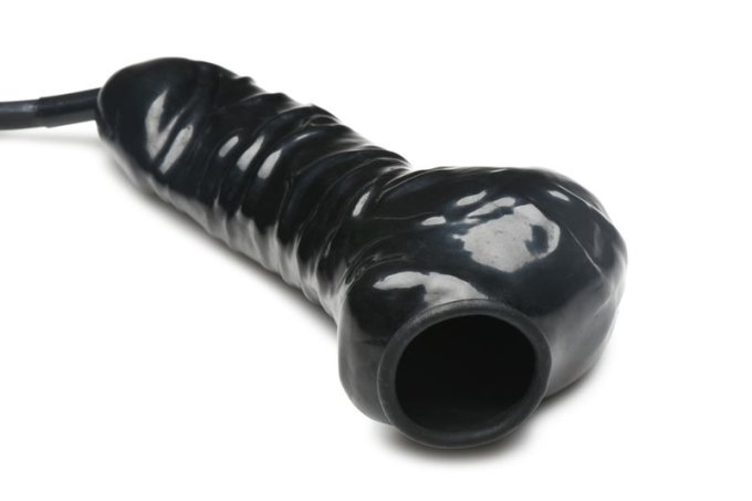 Gaine de pénis avec Tuyau Guzzler 18 x 3.8cm