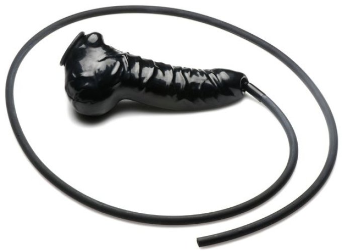 Gaine de pénis avec Tuyau Guzzler 18 x 3.8cm
