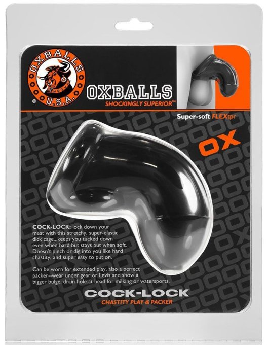 Gaine de pénis Cock Lock 10 x 4cm Noir