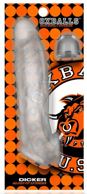 Gaine de pénis Dicker 15 x 3.5 cm Transparente