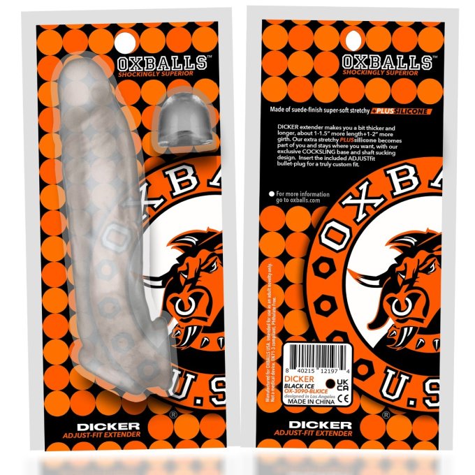 Gaine de pénis Dicker 15 x 3.5 cm Transparente