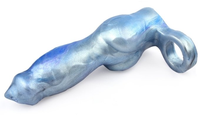 Gaine de pénis Knot 18 x 6.5 cm Bleu