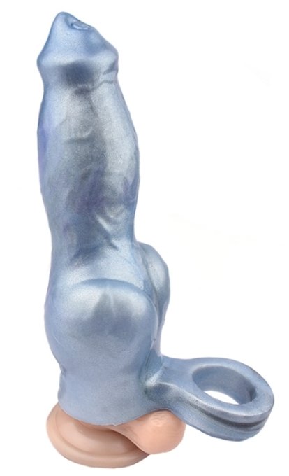 Gaine de pénis Knot 18 x 6.5 cm Bleu