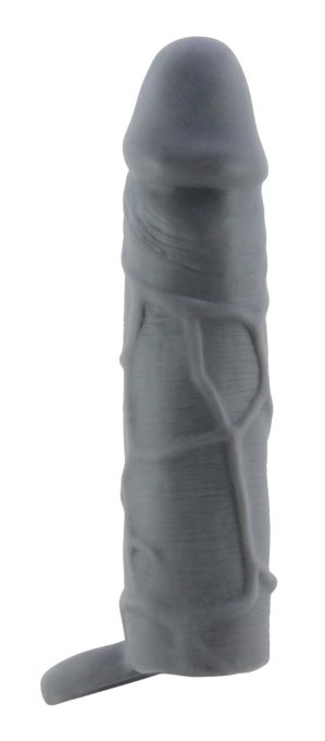 Gaine de pénis Realtick 16 x 3.8 cm Grise