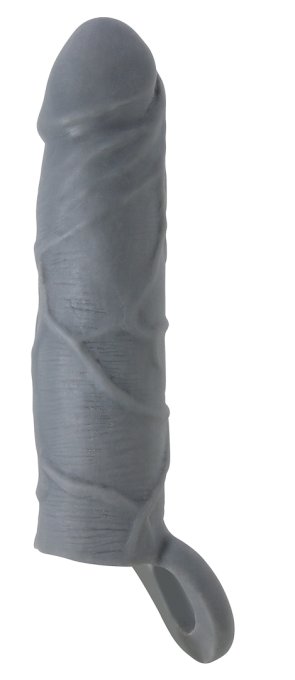 Gaine de pénis Realtick 16 x 3.8 cm Grise