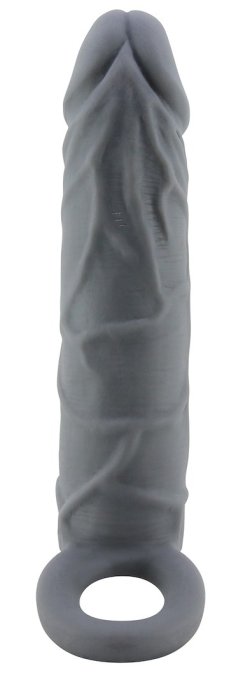 Gaine de pénis Realtick 16 x 3.8 cm Grise