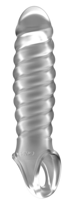 Gaine de pénis Ribby Penis Sono N°32 - 11 x 3 cm Transparente