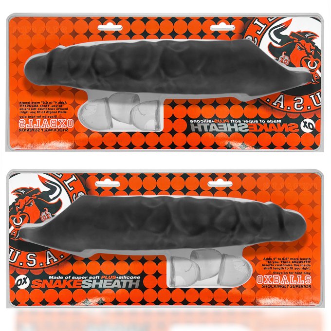 Gaine de pénis Snake 21 x 5.5 cm Noire