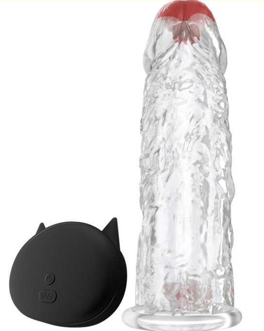 Gaine de pénis vibrante Sleeve Cat 14 x 4cm
