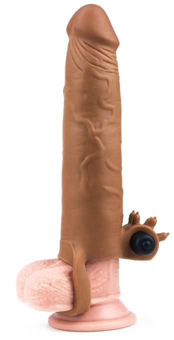 Gaine de pénis X-Tender N°5 20 x 4 cm Marron