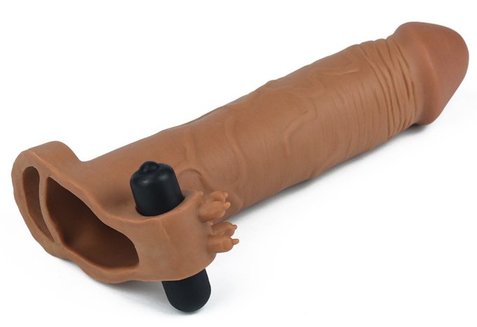 Gaine de pénis X-Tender N°5 20 x 4 cm Marron