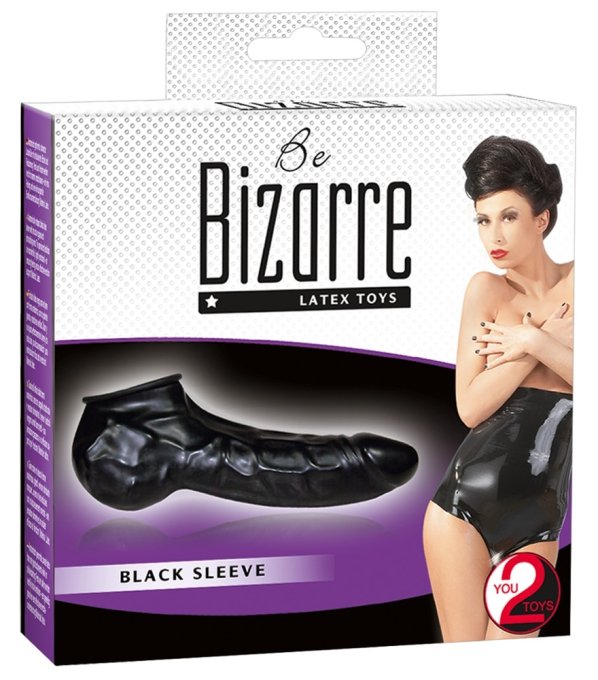 Gaine Latex pour pénis Be Bizarre Noire