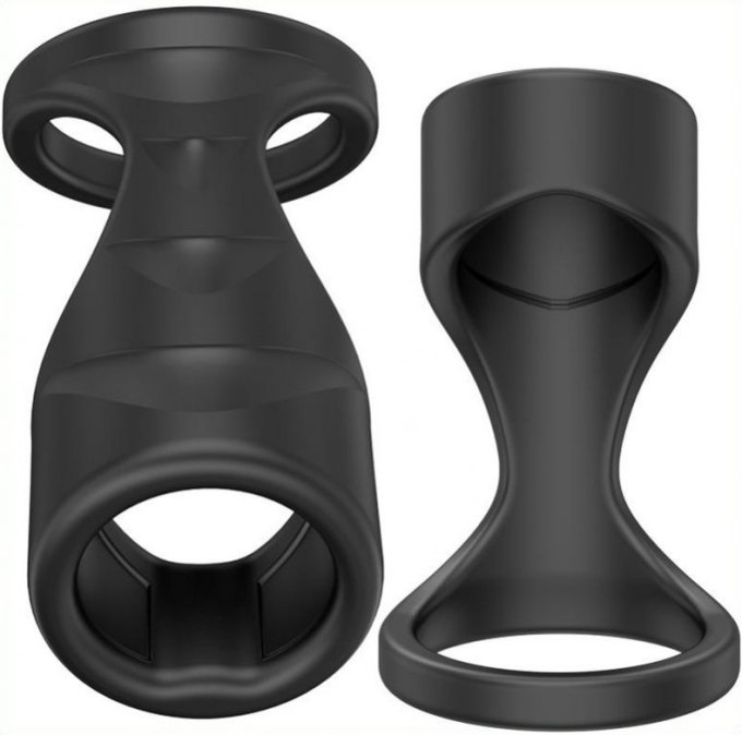 Gaine pour pénis souple Twins 8 x 4cm