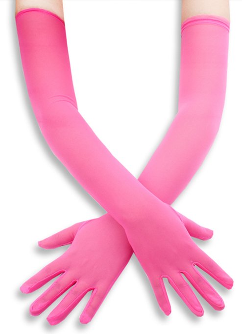 Gants Longs Mesh Gloves 50cm Roses