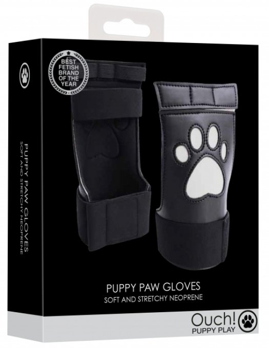 Gants Néoprène Puppy Paw Noir-Blanc