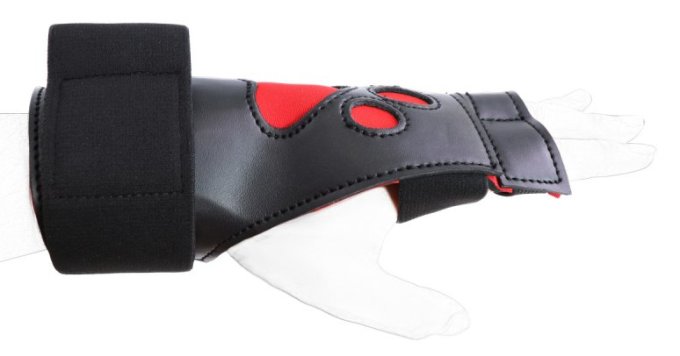 Gants Puppy Dog Paw Noir-Rouge
