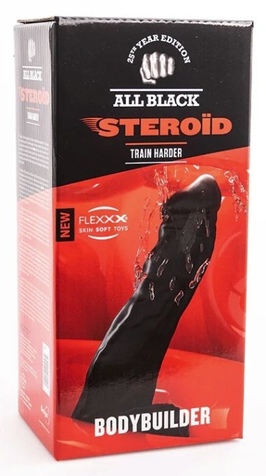 Gode ABS06 Bodybuilder All Black Steroïd 26 x 8cm