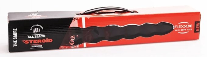 Gode ABS07 THhe Sabre All Black Steroïd 33 x 4.5cm