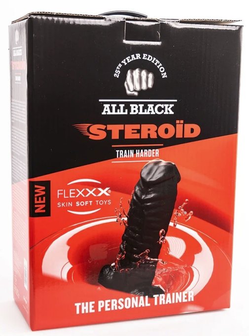 Gode ABS11 The Personal Trainer All Black Steroïd 31 x 15cm