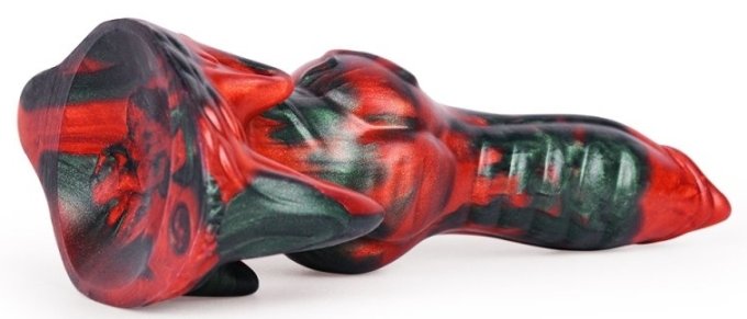 Gode AKORIX 17 x 6cm Noir et Rouge