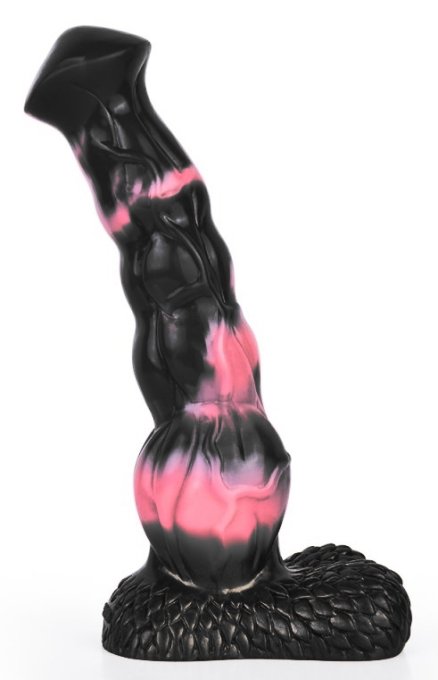 Gode Animal Arhulf 21 x 6cm Noir-Rose