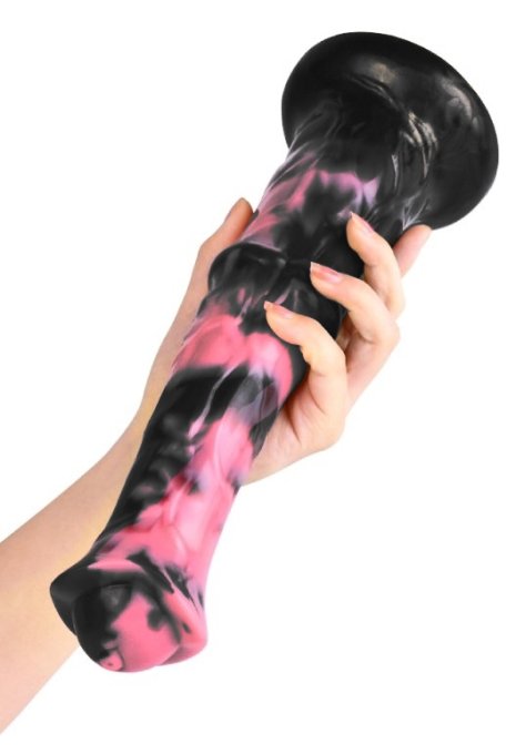 Gode Animal Exulf 26 x 6cm Noir-Rose