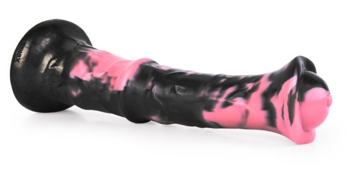 Gode Animal Exulf 26 x 6cm Noir-Rose