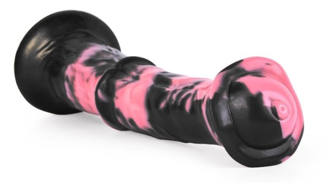 Gode Animal Exulf 26 x 6cm Noir-Rose