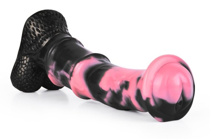 Gode Animal Ponulf 22 x 5.5cm Noir-Rose