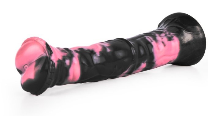 Gode Animal Ragulf 26 x 5.5cm Noir-Rose