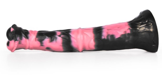 Gode Animal Ragulf 26 x 5.5cm Noir-Rose