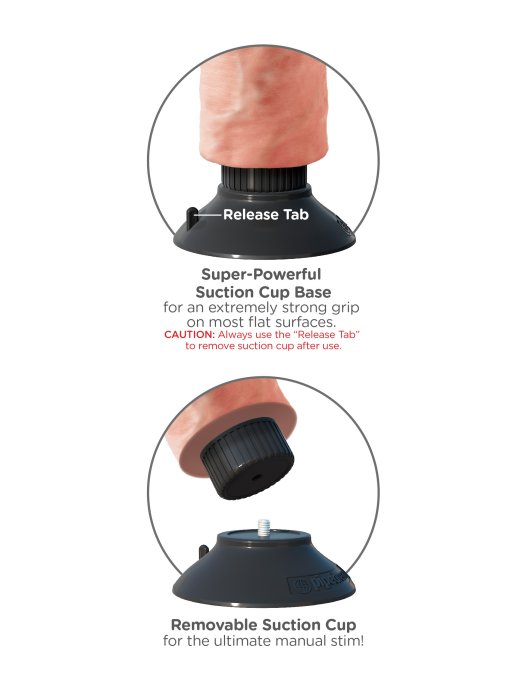 Gode avec vibration King Cock 19 x 4.5cm
