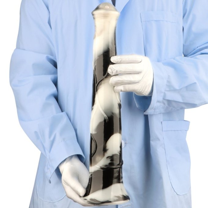 Gode Big Horse 38 x 6.5cm Noir et Blanc