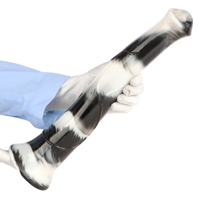 Gode Big Horse 38 x 6.5cm Noir et Blanc