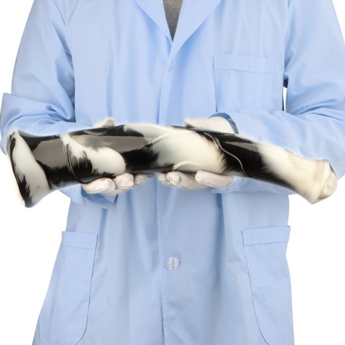 Gode Big Horse 38 x 6.5cm Noir et Blanc