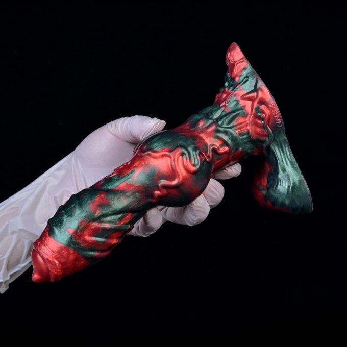 Gode Caliorix 20.5 x 7cm Noir et Rouge