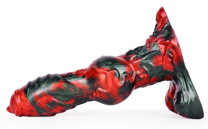 Gode Caliorix 20.5 x 7cm Noir et Rouge