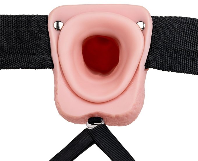 Gode ceinture creux Hollow Strap On RealRock 23 x 4.5cm
