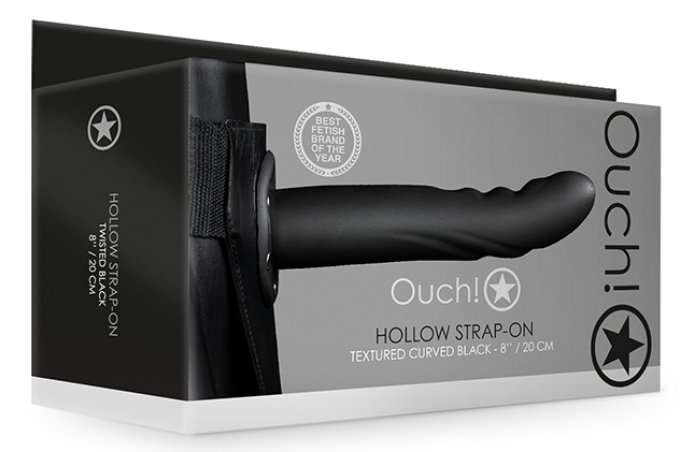 Gode ceinture creux Hollow Strap Textured Curved 20 x 4cm