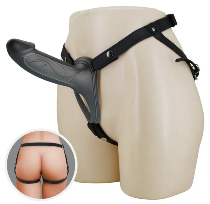 Gode ceinture creux Landon Noir 16 x 4.4cm