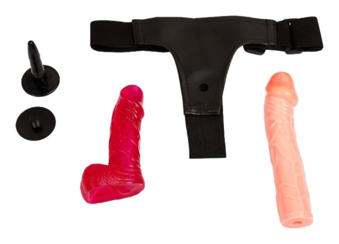 Gode ceinture Strap-On 2 Dildos