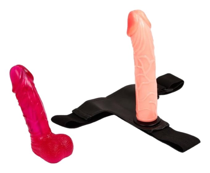 Gode ceinture Strap-On 2 Dildos