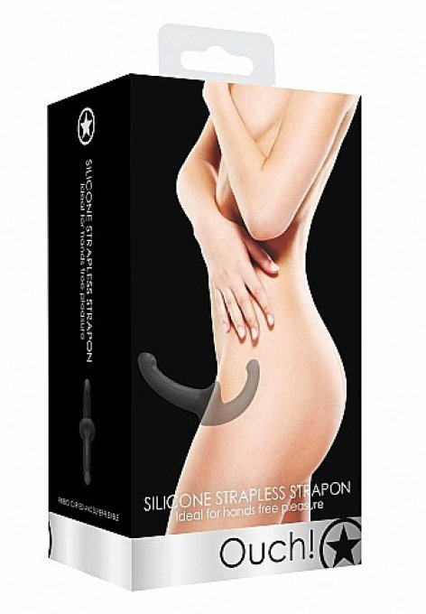 Gode ceinture Strapless Strap-on – Noir