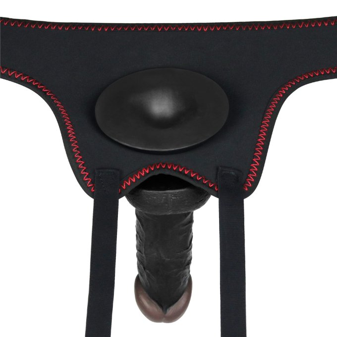 Gode Ceinture Vibrant Easy Strap-On 12 x 3.7 cm Marron