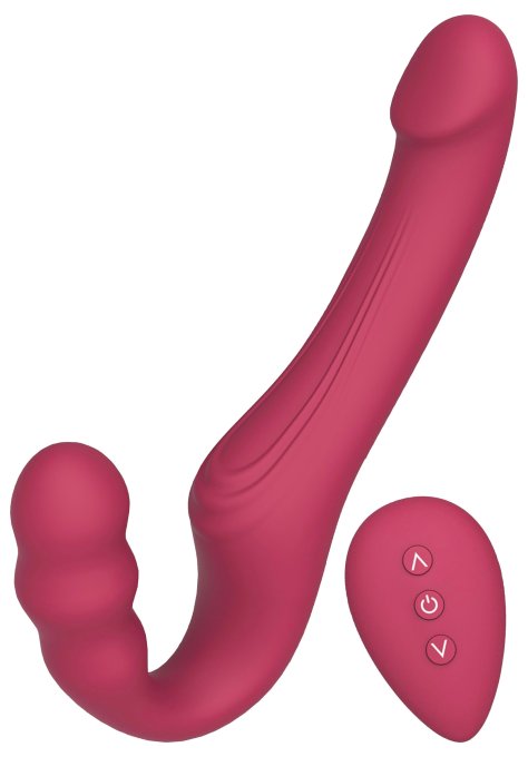 Gode ceinture vibrant sans harnais Pinkbubble 14 x 3.3cm