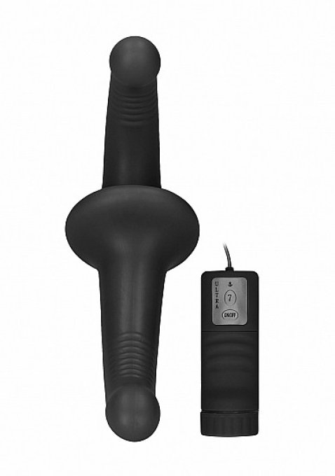 Gode Ceinture Vibrant Strapless Strap-on - Noir