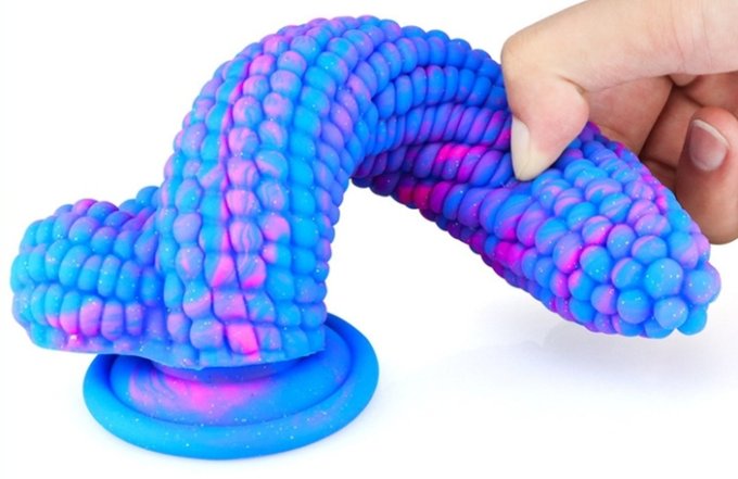 Gode Corn 16 x 4cm Bleu-Rose